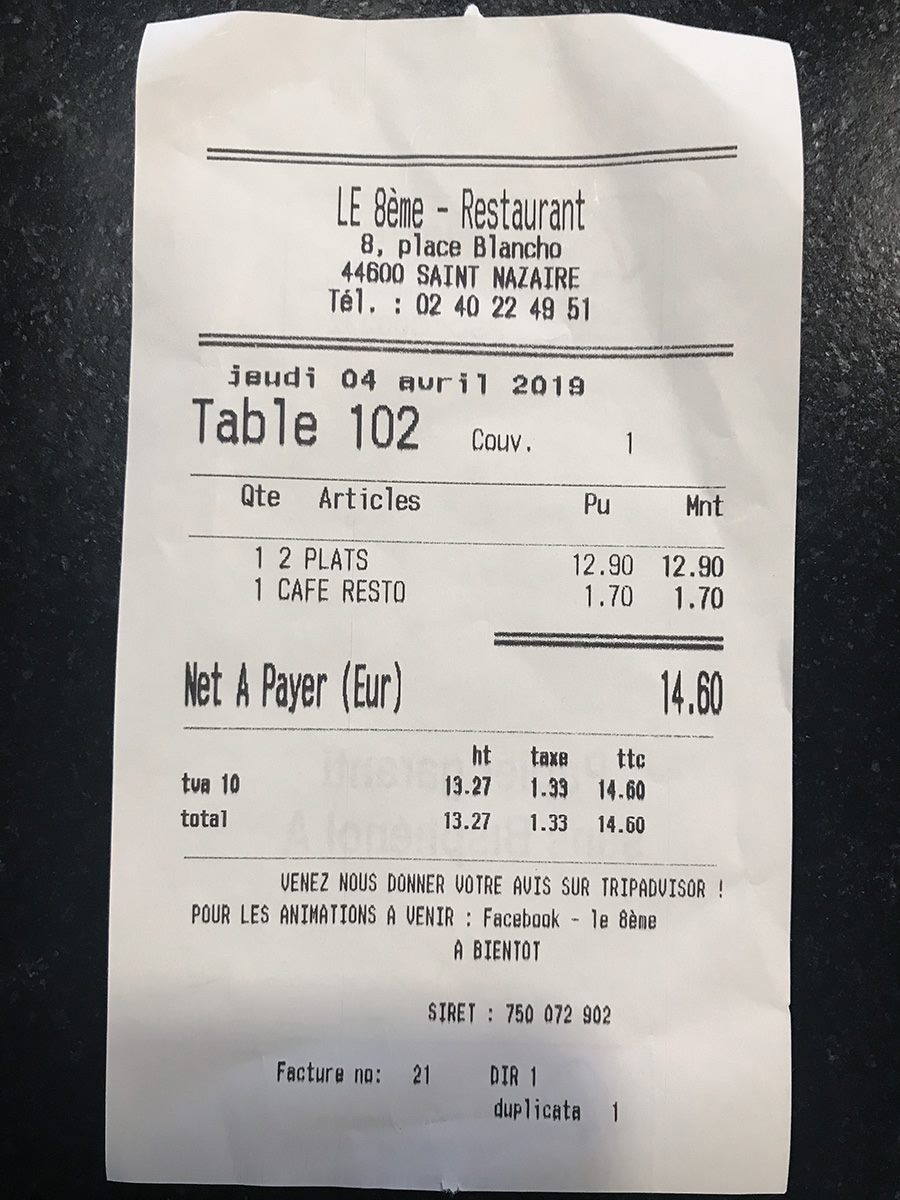 Restaurant le 8ème à Saint-Nazaire : une valeur sûre pour déjeuner