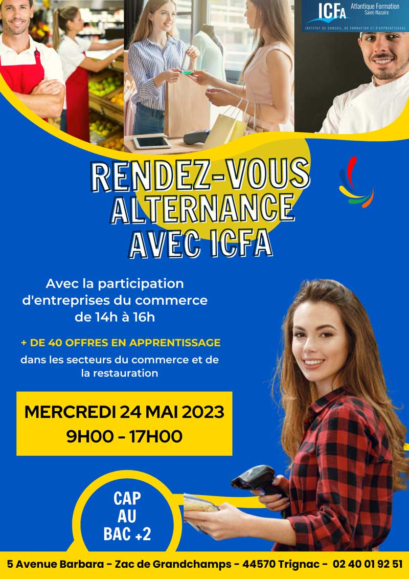 Saint-Nazaire : un rendez-vous alternance avec ICFA ce mercredi