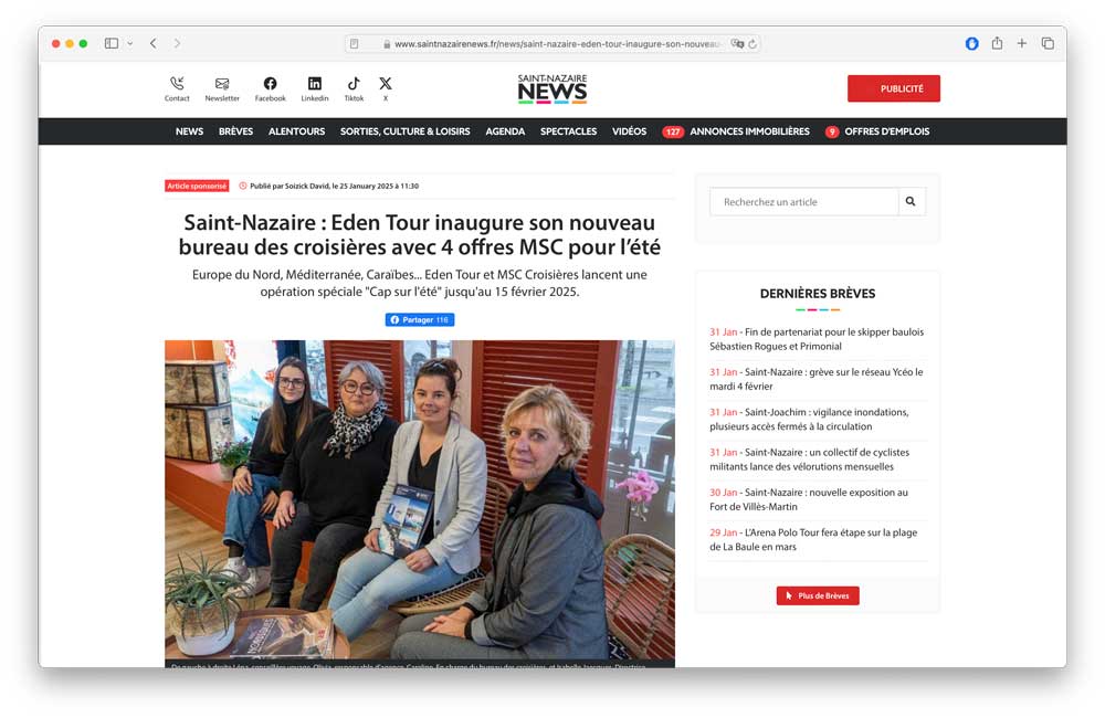 Bureau des Croisières / Offres MSC