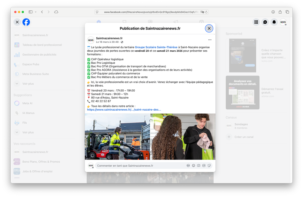 Portes Ouvertes Lycée Pro