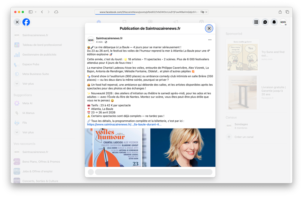Les Voiles de l’Humour