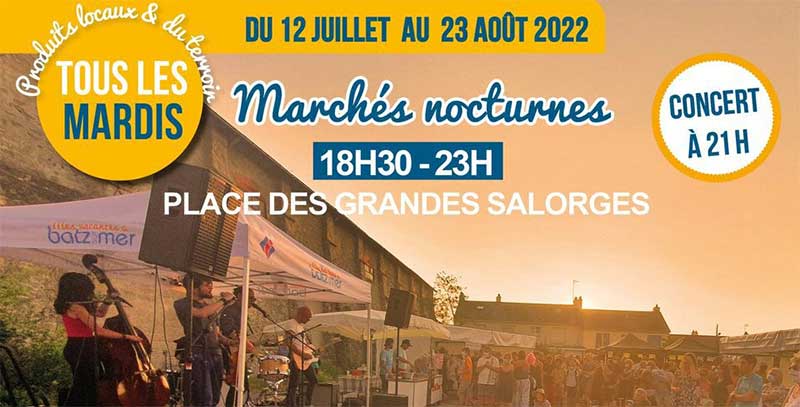 Marché nocturne à Batz-sur-Mer