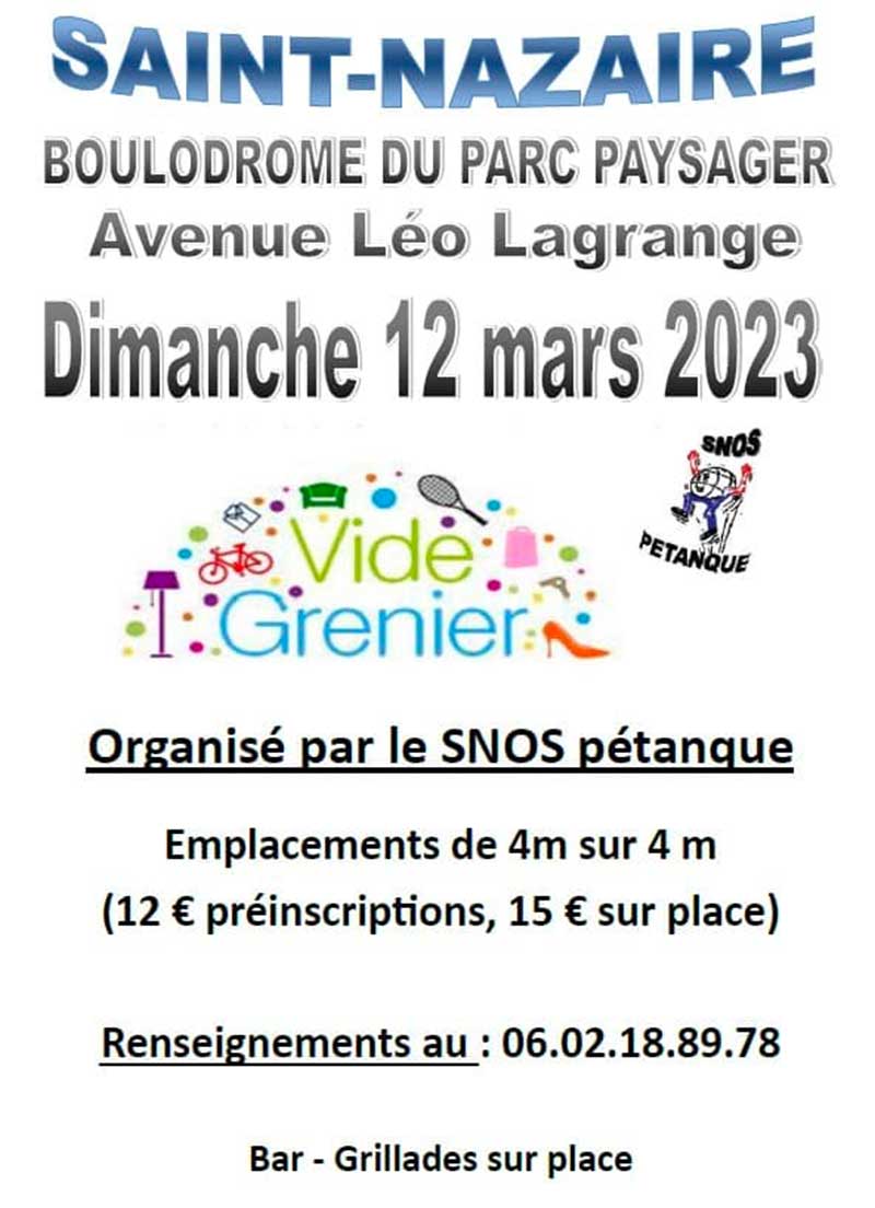 Vide-greniers du SNOS pétanque