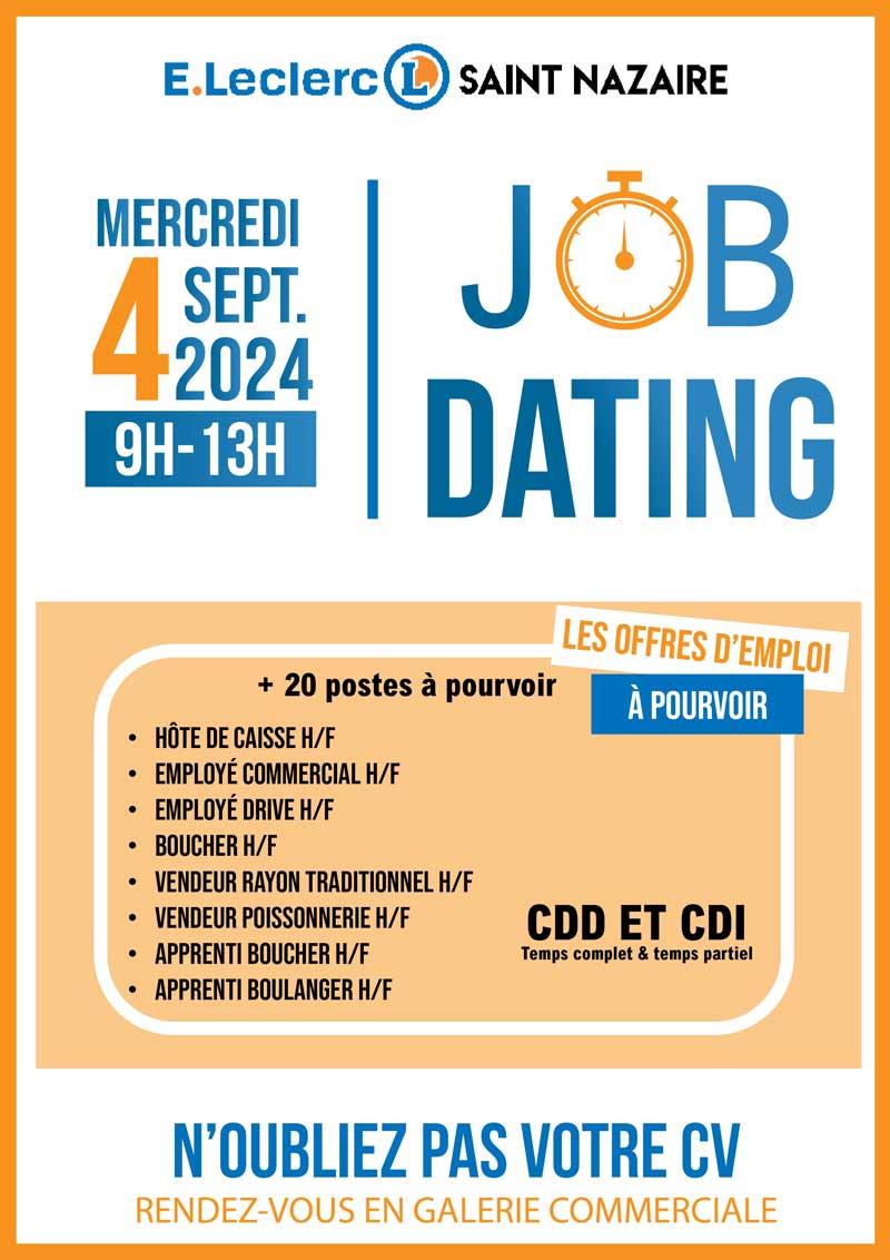 Job Dating Leclerc Immaculée