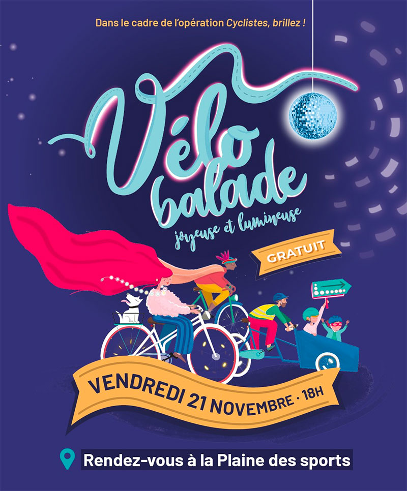 Vélo balade lumineuse