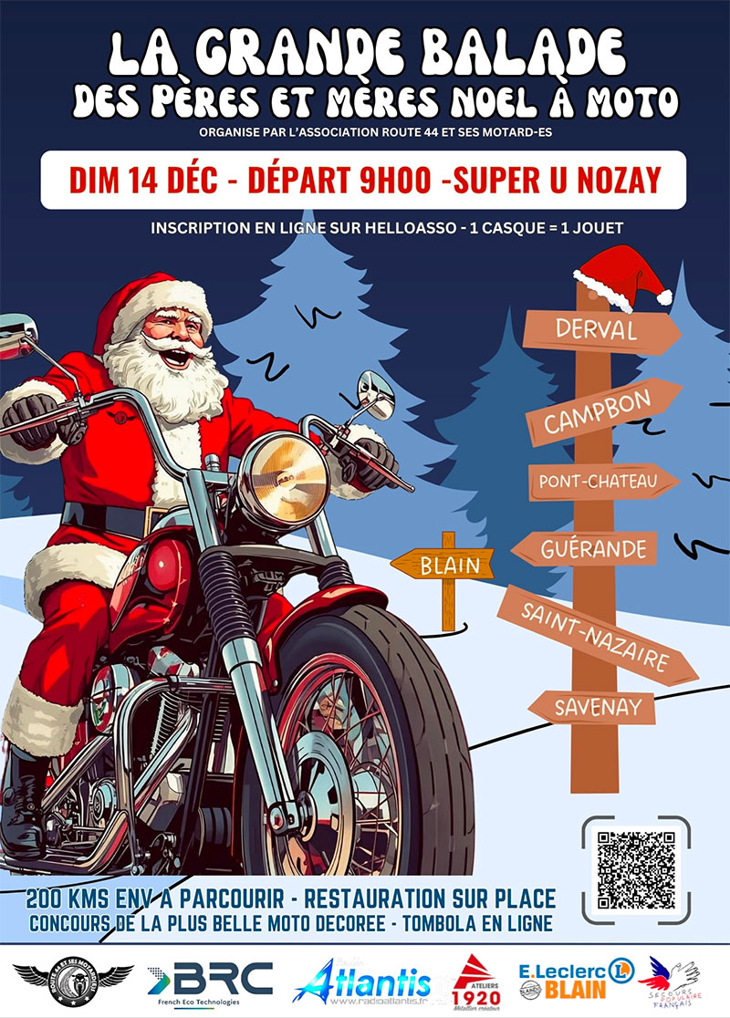 La Grande Balade des Pères et Mères Noël à moto