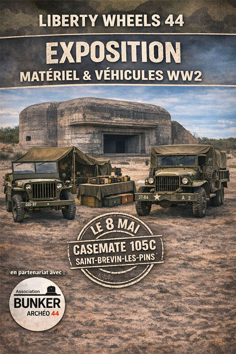 Exposition de matériel et véhicules de la 2nde guerre mondiale