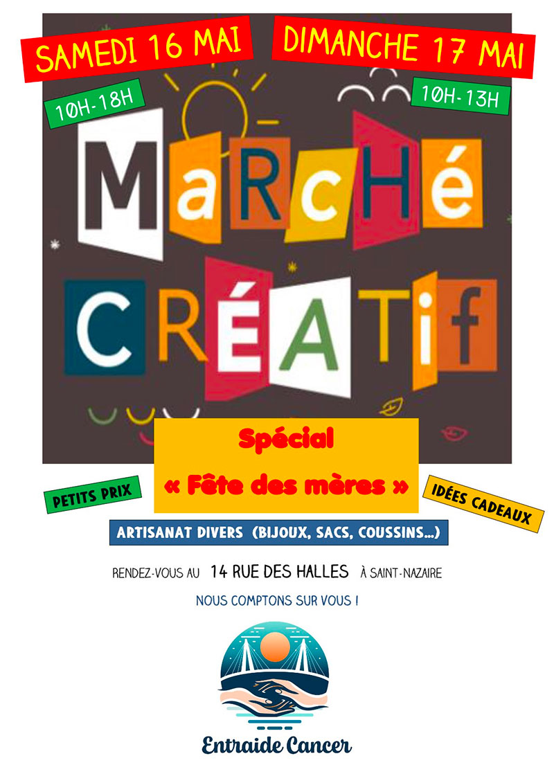 Marché créatif à Entraide cancer