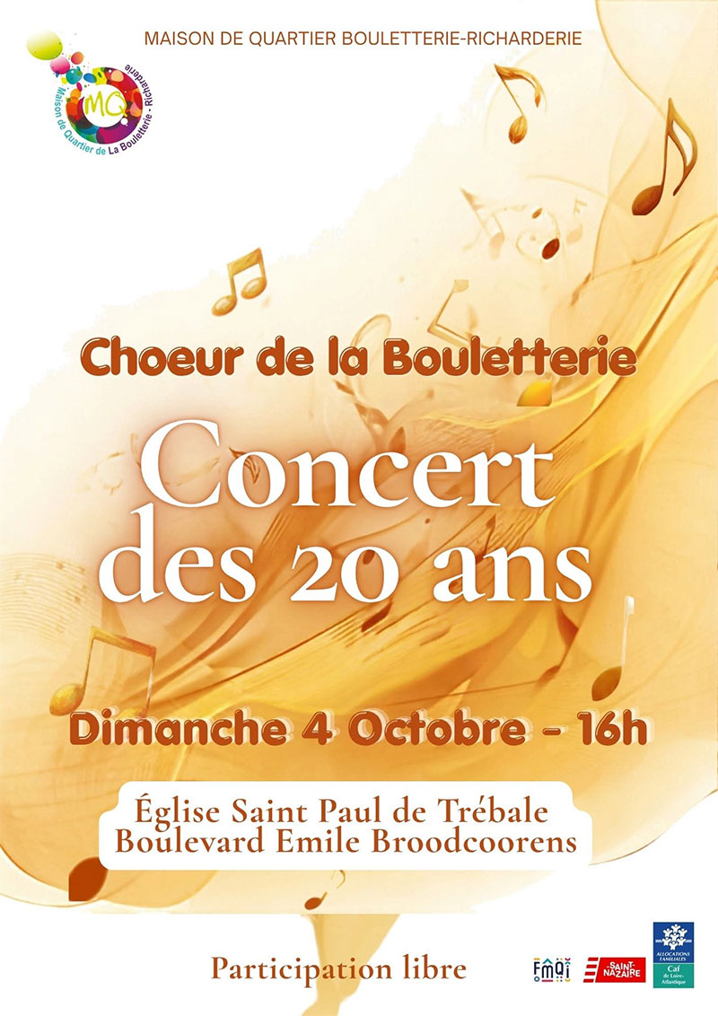 Concert des 20 ans du Choeur de la Bouletterie