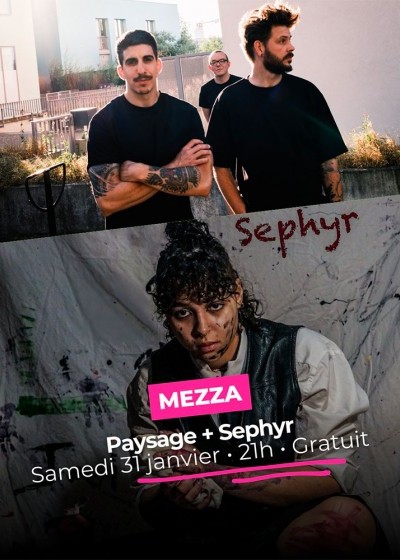 Paysage + Sephyr en concert gratuit au VIP