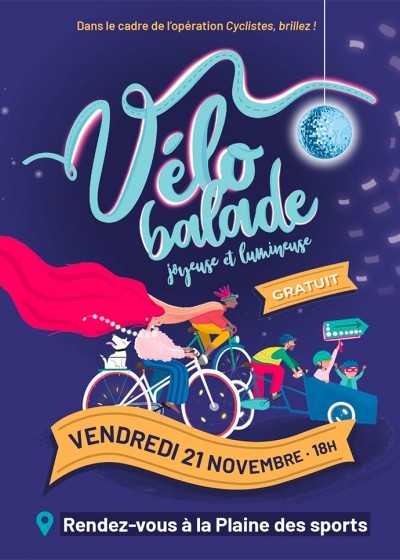 Vélo balade lumineuse