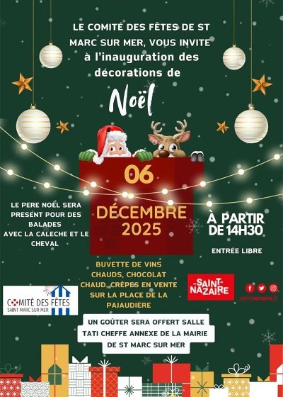 Inauguration des décorations de Noël