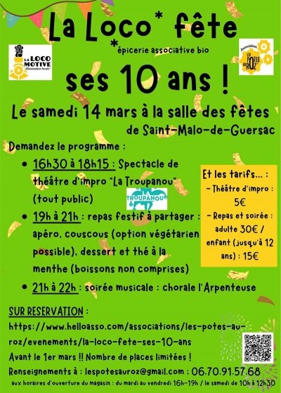 La Loco fête ses 10 ans
