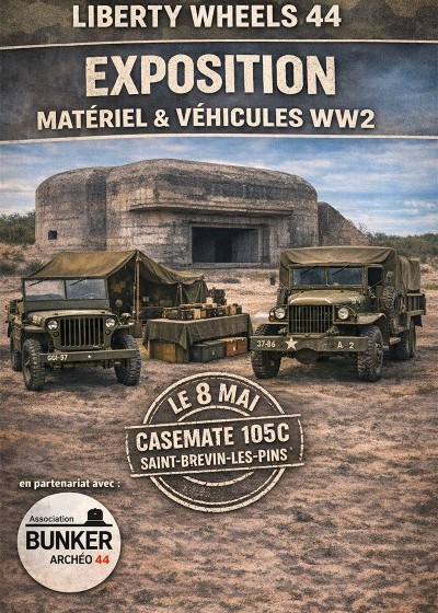 Exposition de matériel et véhicules de la 2nde guerre mondiale