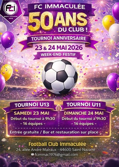 Tournoi des 50 ans du Football Club de l’Immaculée