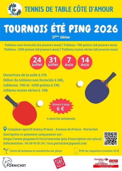 Tournoi d’été de ping pong