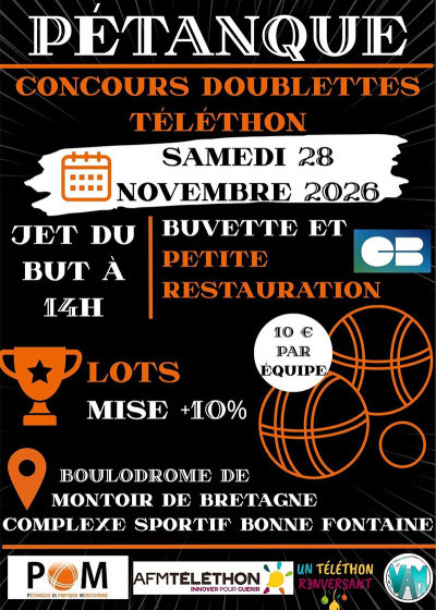 Pétanque pour le Téléthon
