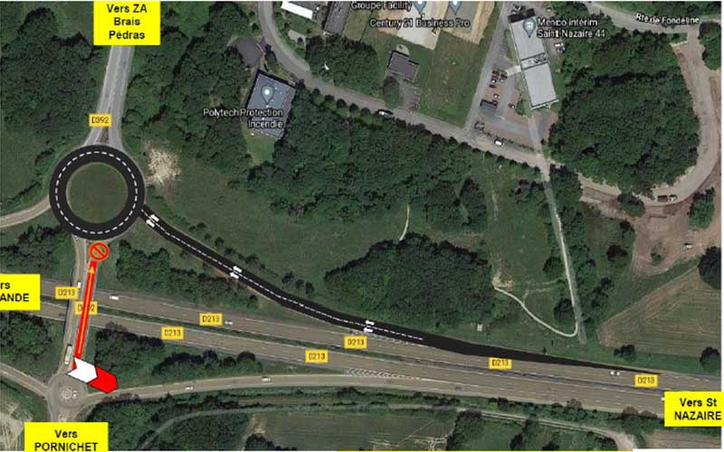 Saint-Nazaire : d’importants travaux sur la bretelle de Brais à partir du lundi 22 août