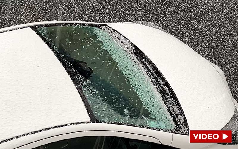 En vidéo : un violent orage de grêle déferle sur Saint-Nazaire