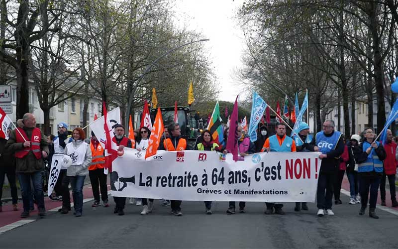 Loire-Atlantique : 9 manifestations contre la réforme des retraites ce jeudi 13 avril