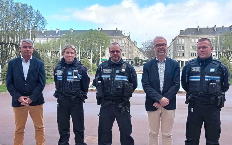 Saint-Nazaire : les policiers municipaux désormais équipés de caméras piétons