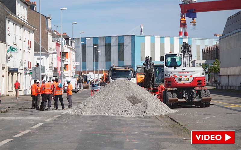 Saint-Nazaire : le chantier de l’avenue de Penhoët est lancé