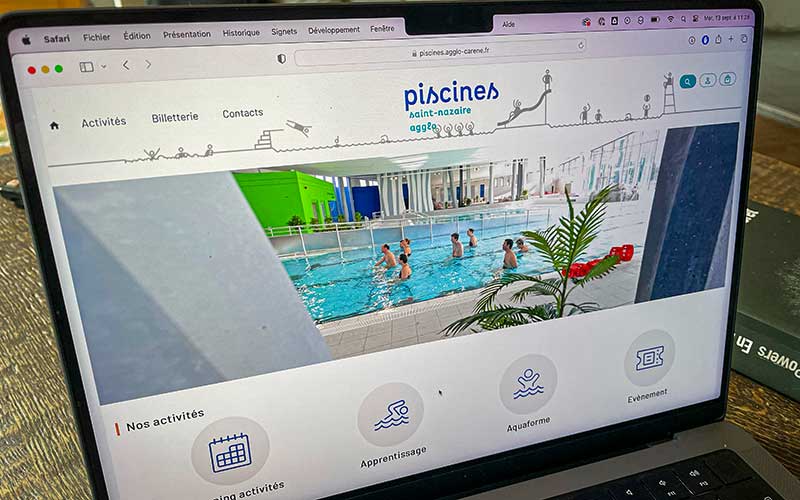 Agglo de Saint-Nazaire : un nouveau site web pour la réouverture des piscines