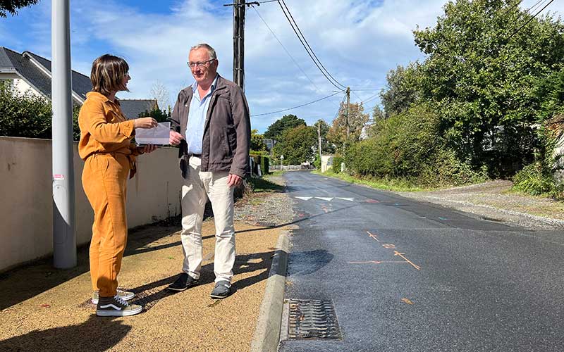 Pornichet : des travaux d’enfouissement des réseaux sur la route d’Ermur