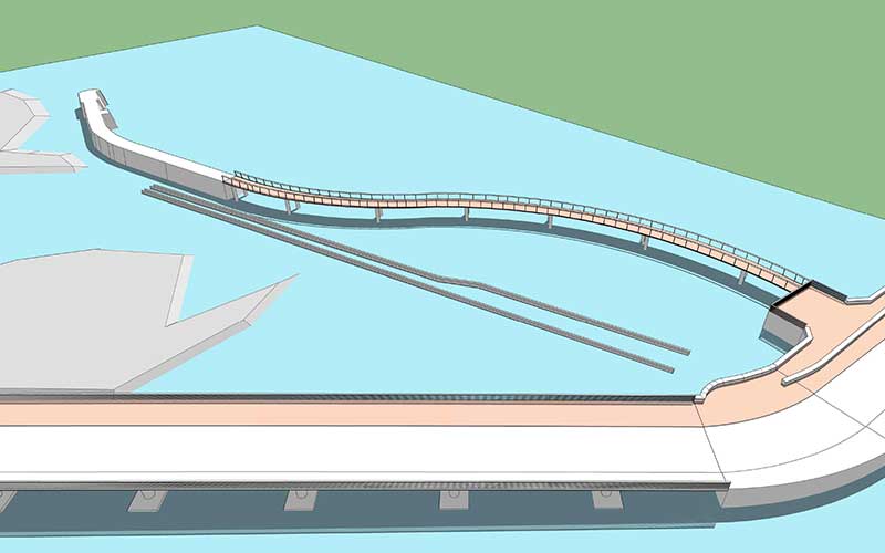 Pornichet : détruite en 2010, la passerelle du vieux môle sera reconstruite