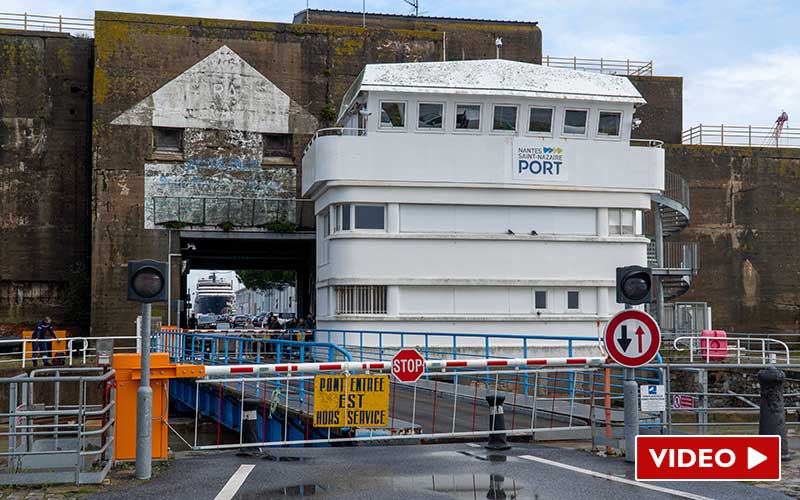 Saint-Nazaire : après la tempête, deux ponts restent fermés dans le port
