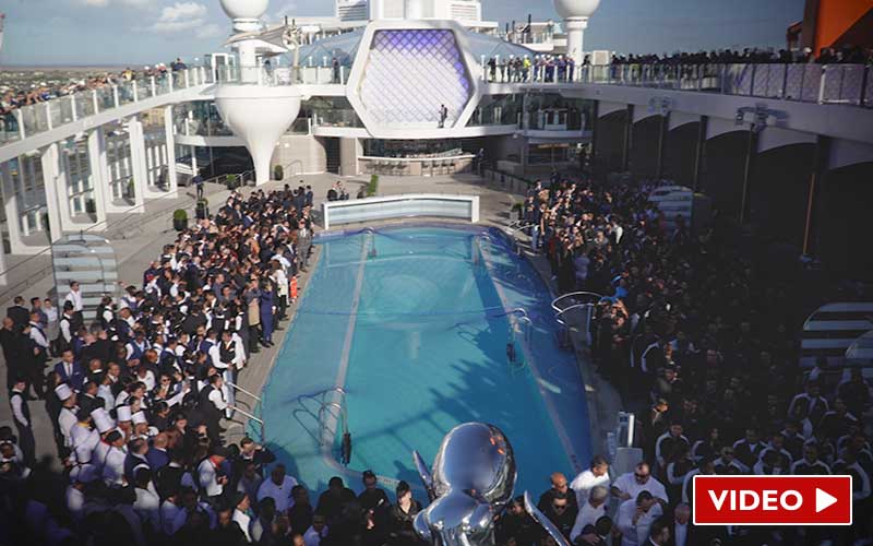 Saint-Nazaire : show à l’américaine pour la cérémonie de livraison du Celebrity Ascent