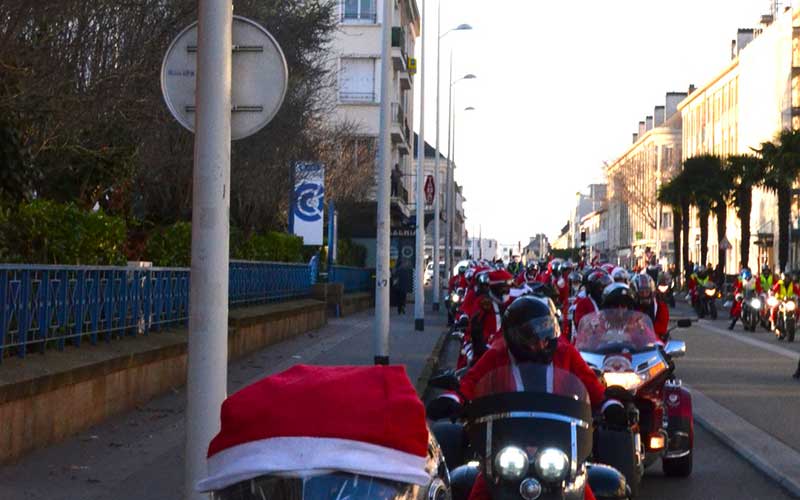 Saint-Nazaire : des centaines de Pères et Mères Noël à moto attendus dans la ville