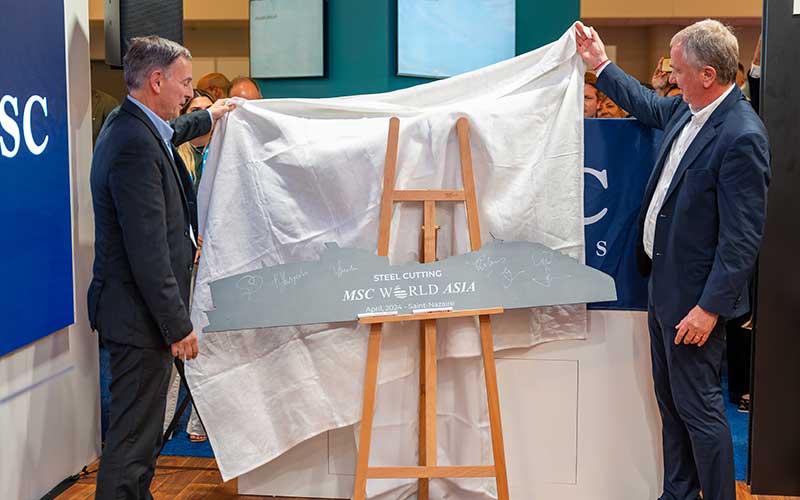 Saint-Nazaire : lancement de la construction du MSC World Asia aux Chantiers de l’Atlantique