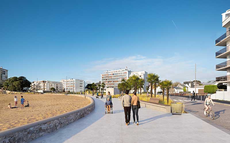 Saint-Nazaire : premières images de la phase 4 d’aménagement du front de mer
