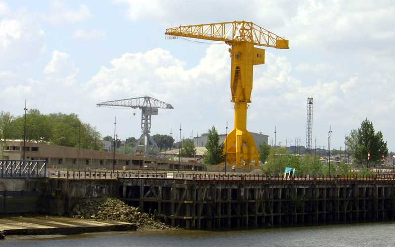 À Nantes, la grue Titan jaune classée au titre des Monuments Historiques
