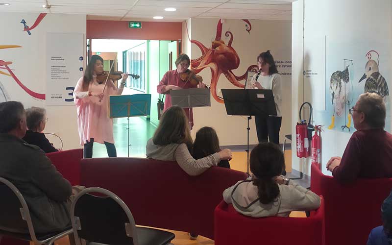 Saint-Nazaire : 3 musiciens de l’ONPL en concert à la Clinique Mutualiste de l’Estuaire
