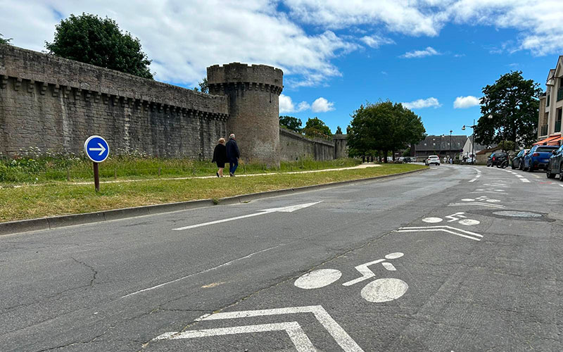 À Guérande, les vélos auront leur piste cyclable tout autour des remparts