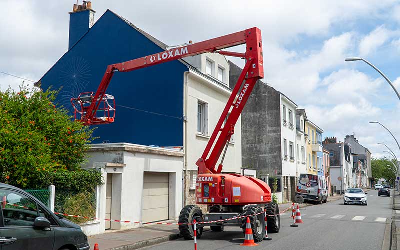Saint-Nazaire : une nouvelle fresque en création dans la rue Pierre Mendès France