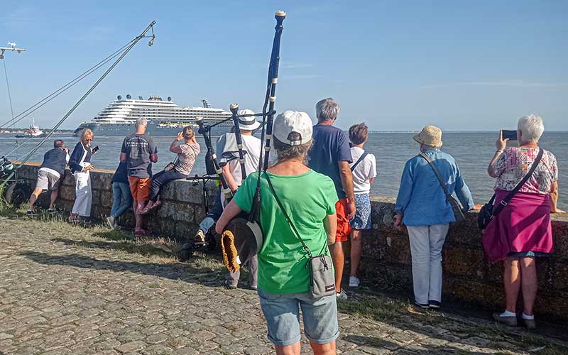Le super-yacht Ilma a fait ses adieux à Saint-Nazaire