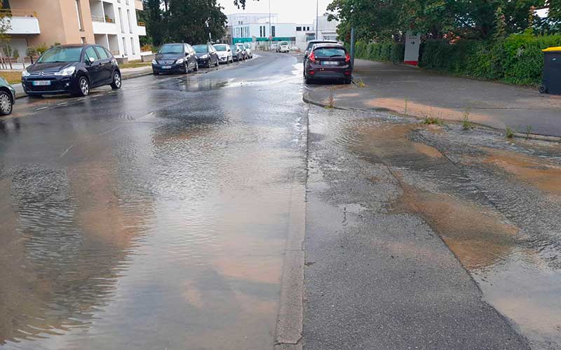 Saint-Nazaire : la circulation coupée rue Michel Ange après la rupture d’une canalisation