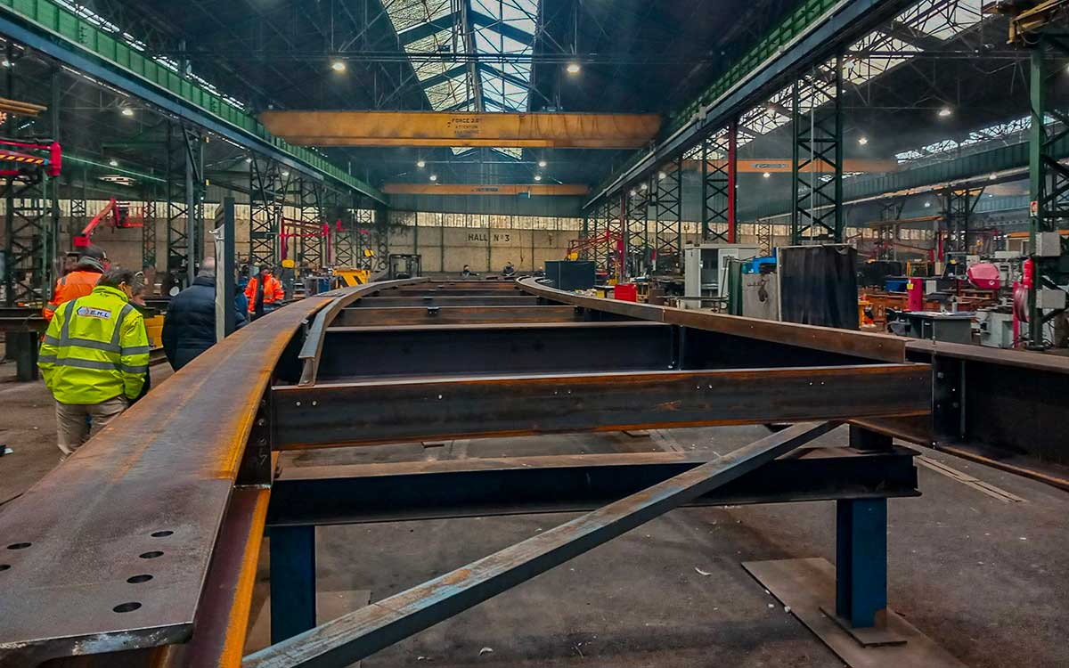 Pornichet : la nouvelle passerelle du vieux môle prend forme