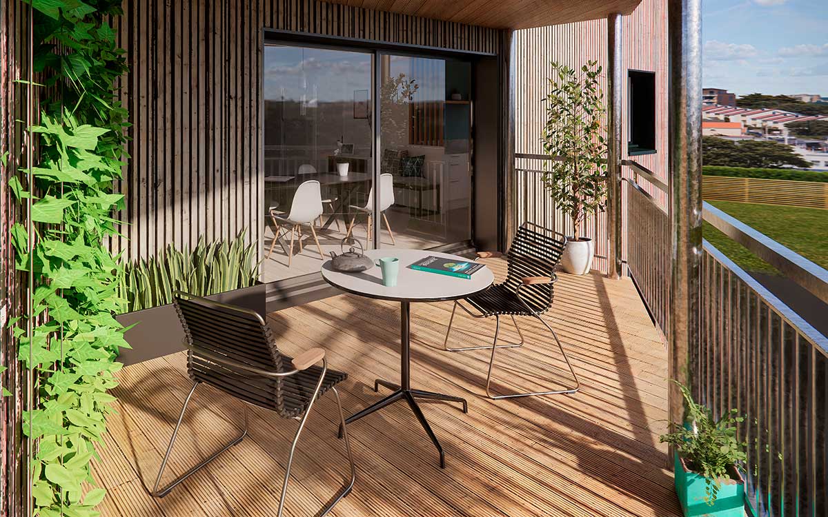 Saint-Nazaire : 6 T3 et T4 neufs à acquérir au sein de l’habitat participatif Soleil Levant