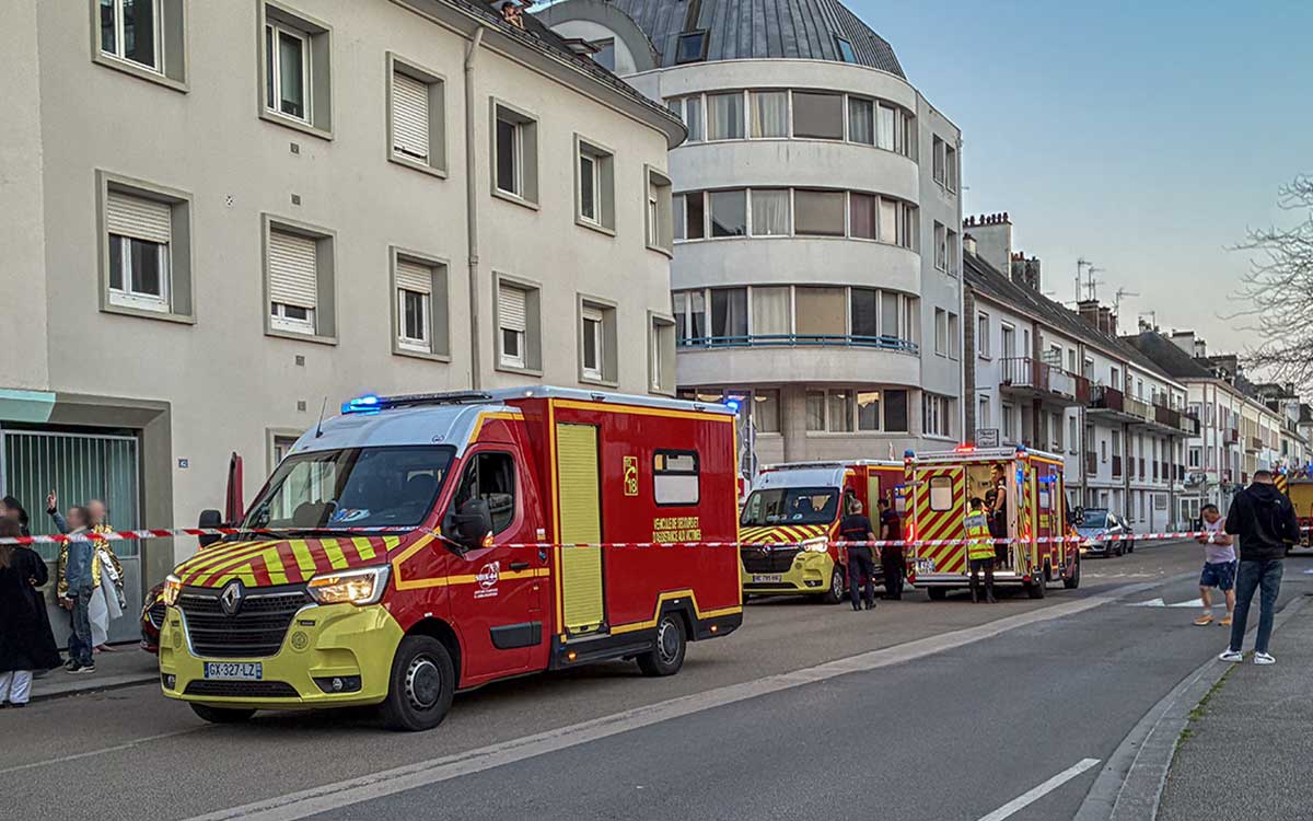 Saint-Nazaire : violent feu d’appartement dans un immeuble du centre-ville