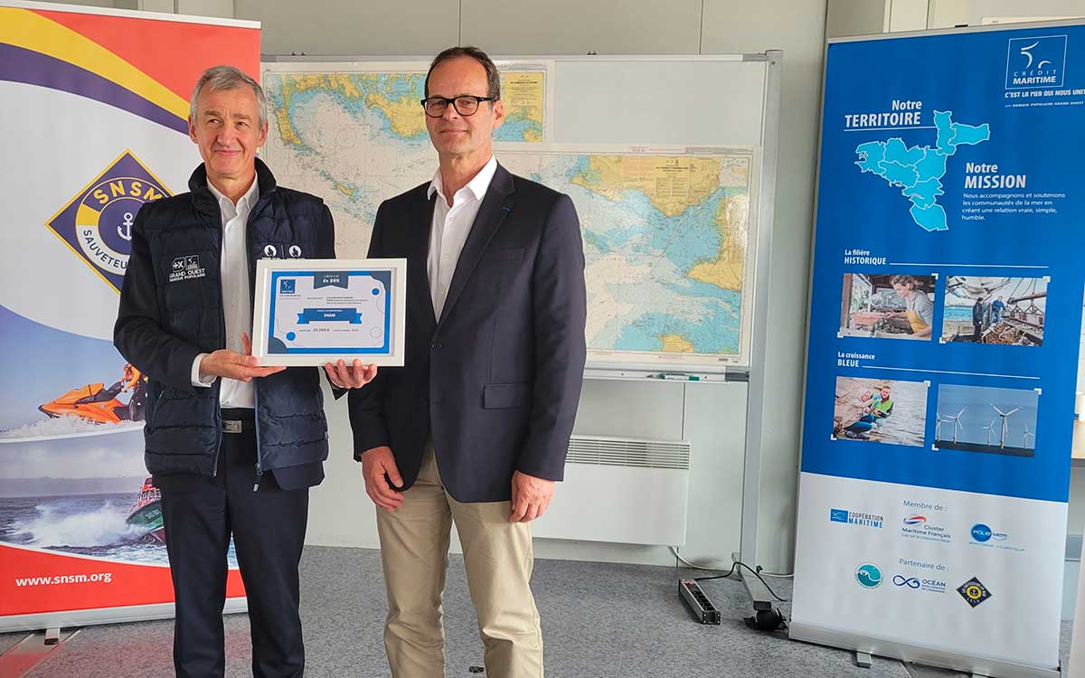 Saint-Nazaire : le Crédit Maritime Grand Ouest soutient le futur pôle national de formation SNSM