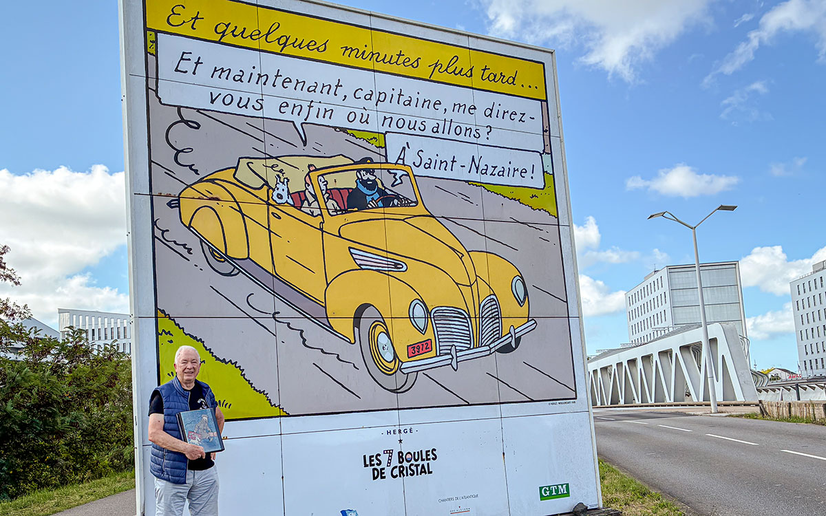 À Saint-Nazaire, un greeter tintinophile fait découvrir la ville à travers les planches d’Hergé