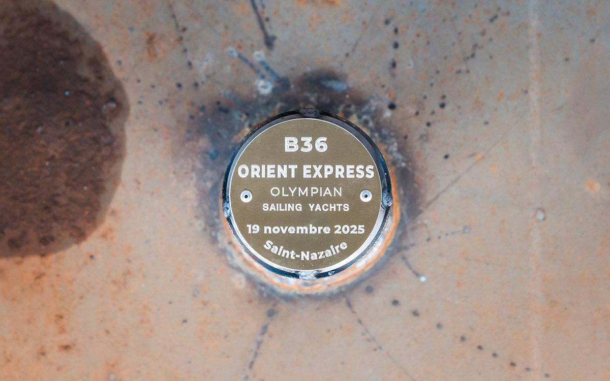 Saint-Nazaire : mise sur cale de l’Orient Express Olympian, futur voilier-palace d’exception
