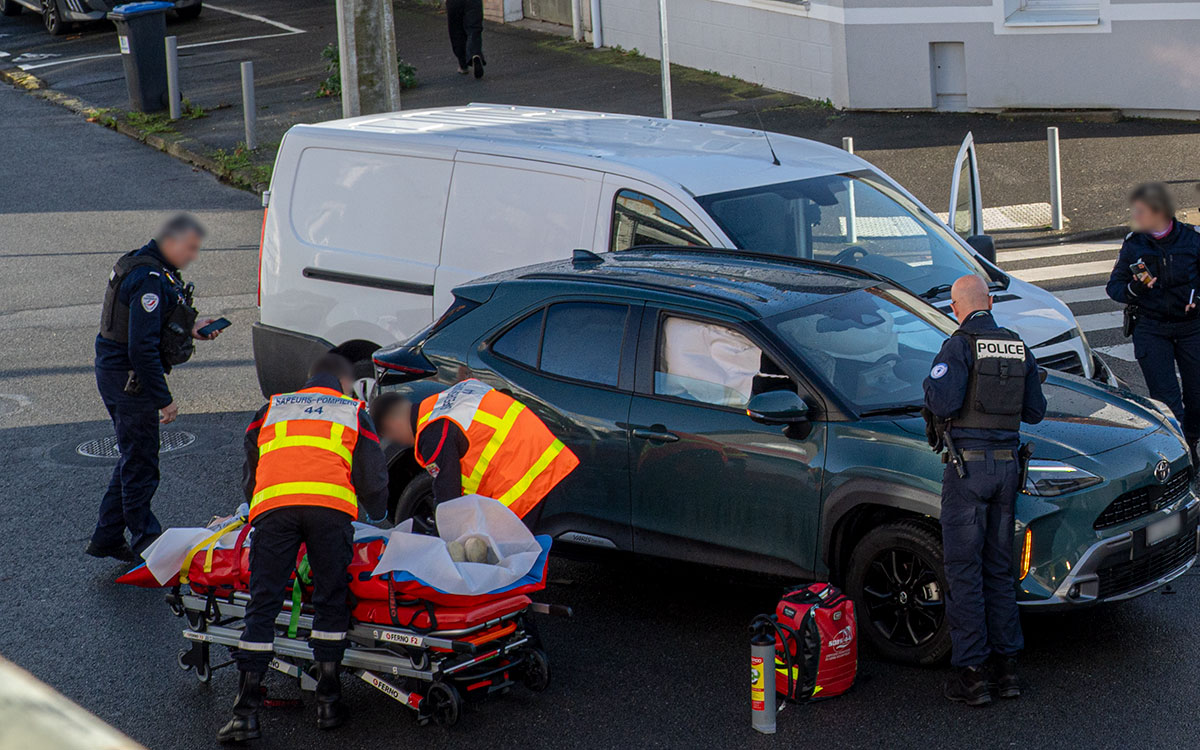 Saint-Nazaire : collision entre 2 véhicules rue de Pornichet