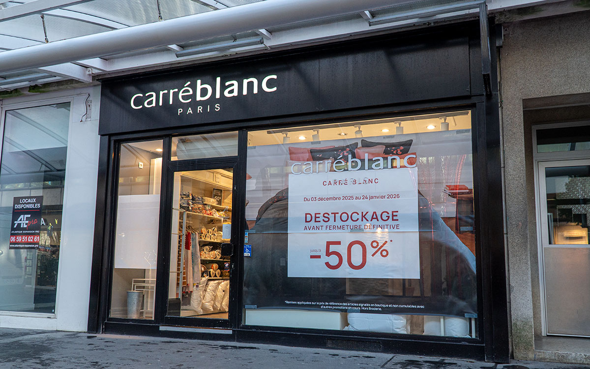Commerce du centre-ville : la boutique Carré Blanc quitte Saint-Nazaire fin janvier