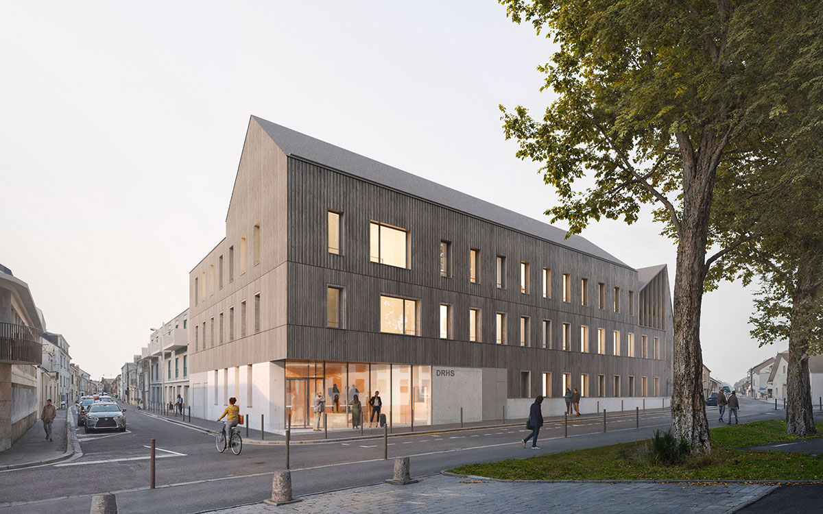 Saint-Nazaire : la construction d’un immeuble de 1 500 m² de bureaux démarre derrière la mairie