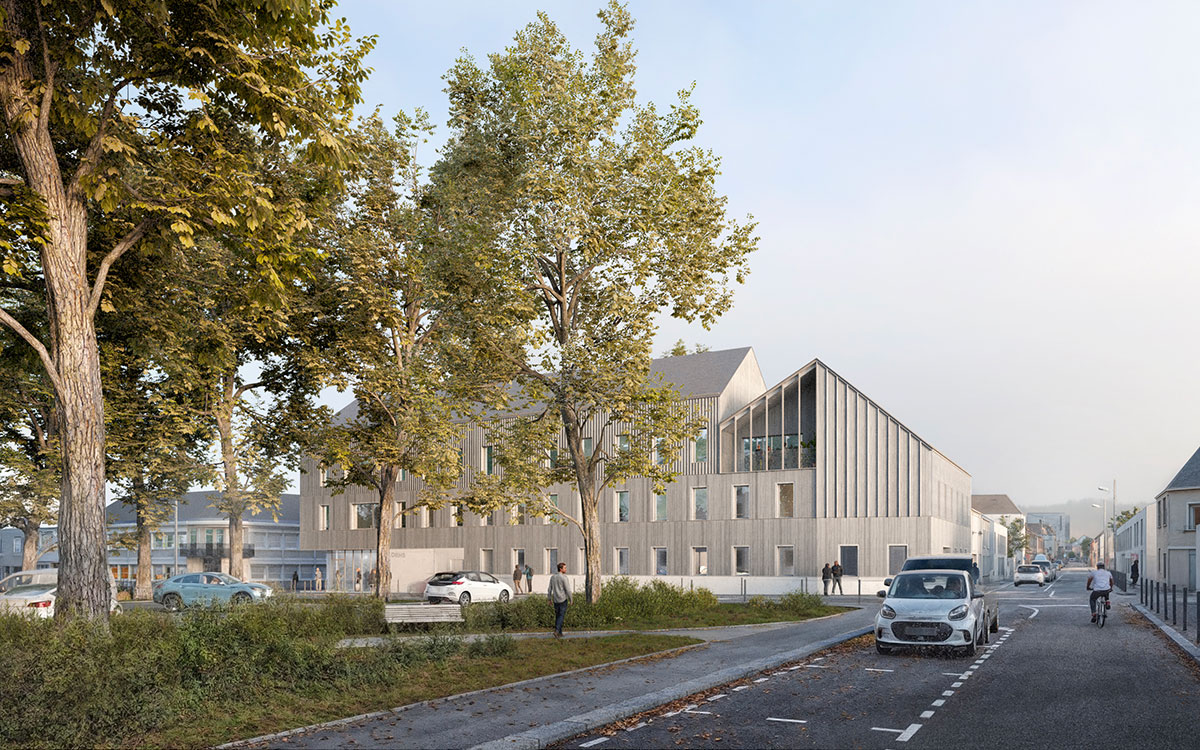 Saint-Nazaire : la construction d’un immeuble de 1 500 m² de bureaux démarre derrière la mairie